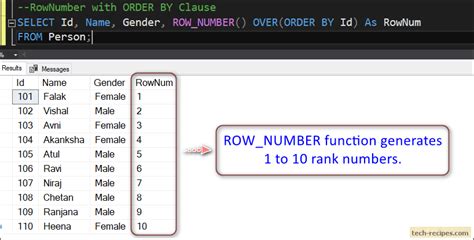 sql add row to select result|How to Number Rows in an SQL Result Set .